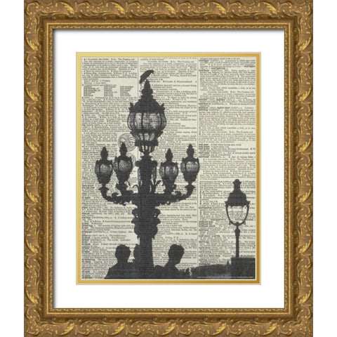 Architectural Paris III - Crop Gold Ornate Wood Framed Art Print with Double Matting by Olivier, Marc