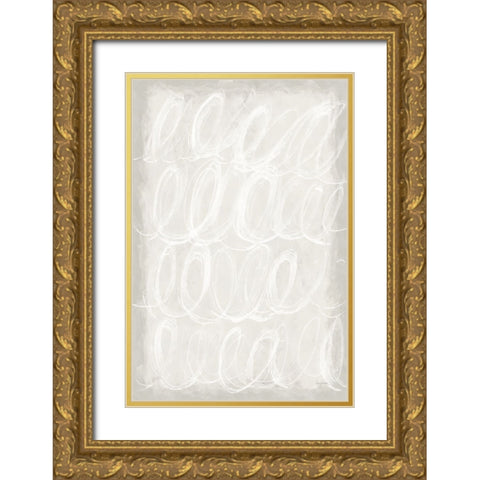 Calming Thoughts II Gold Ornate Wood Framed Art Print with Double Matting by Urban, Mary