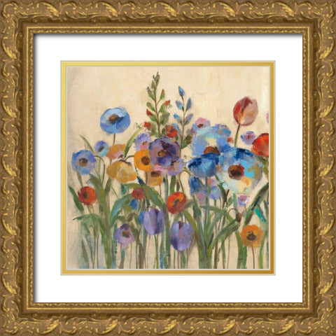 Sunrise Garden II Gold Ornate Wood Framed Art Print with Double Matting by Vassileva, Silvia