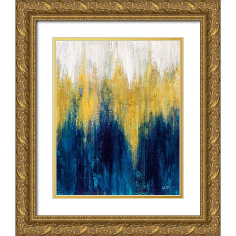 Glimmer II Crop I Gold Ornate Wood Framed Art Print with Double Matting by Purinton, Julia