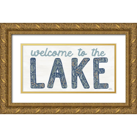 Lakeside Days IX Gold Ornate Wood Framed Art Print with Double Matting by Marshall, Laura