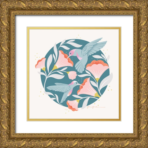 Winged Wonders III Gold Ornate Wood Framed Art Print with Double Matting by Graham, Gia