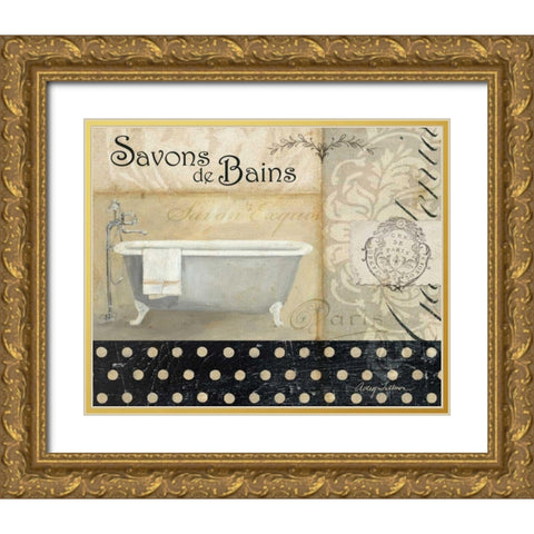 Savons de Bains II Gold Ornate Wood Framed Art Print with Double Matting by Tillmon, Avery