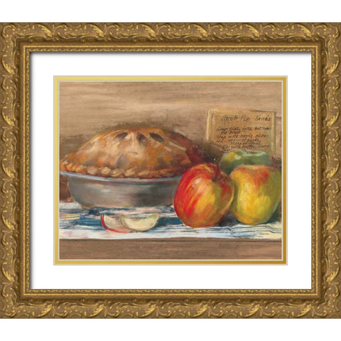 Apple Pie Gold Ornate Wood Framed Art Print with Double Matting by Rowan, Carol
