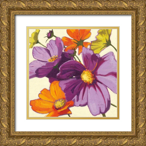 Cosmos II Gold Ornate Wood Framed Art Print with Double Matting by Novak, Shirley