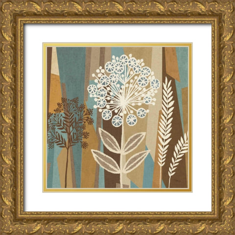 Pieces of Nature II Gold Ornate Wood Framed Art Print with Double Matting by Pela Studio