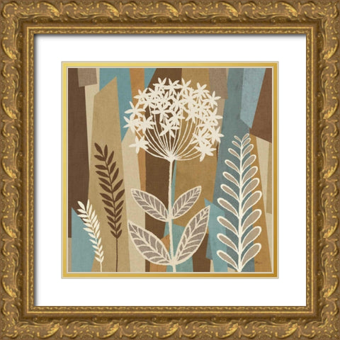 Pieces of Nature III Gold Ornate Wood Framed Art Print with Double Matting by Pela Studio