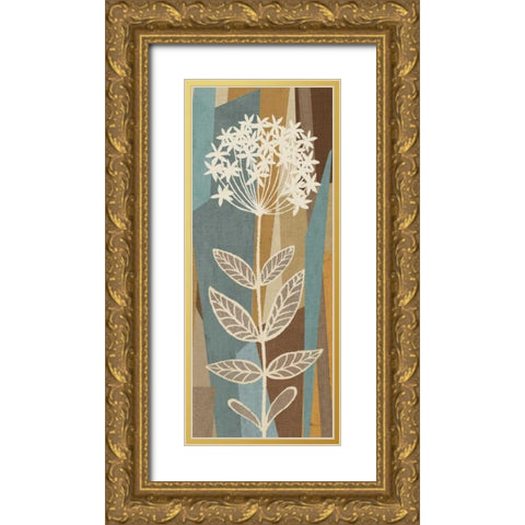 Pieces of Nature IV Gold Ornate Wood Framed Art Print with Double Matting by Pela Studio