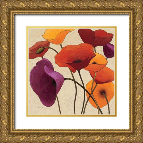 Up One Gold Ornate Wood Framed Art Print with Double Matting by Novak, Shirley