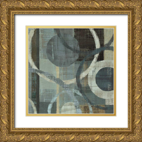 Metalic Tranquility II Gold Ornate Wood Framed Art Print with Double Matting by Mullan, Michael
