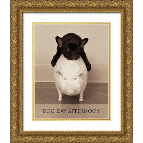 Dog Day Afternoon Gold Ornate Wood Framed Art Print with Double Matting by Dratfield, Jim
