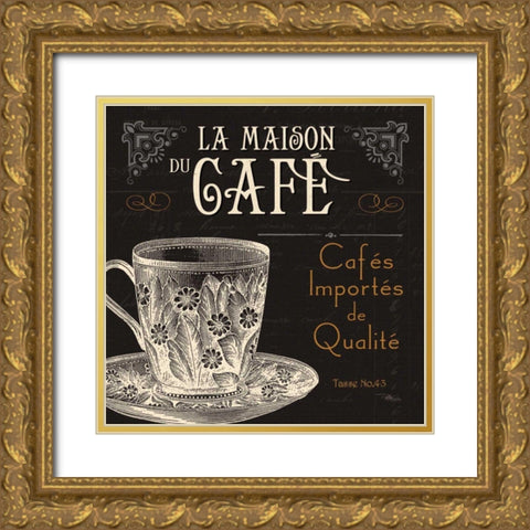 Flavors of France I Gold Ornate Wood Framed Art Print with Double Matting by Pela Studio