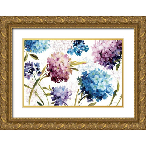 Spring Nectar I Laurie Gold Ornate Wood Framed Art Print with Double Matting by Audit, Lisa