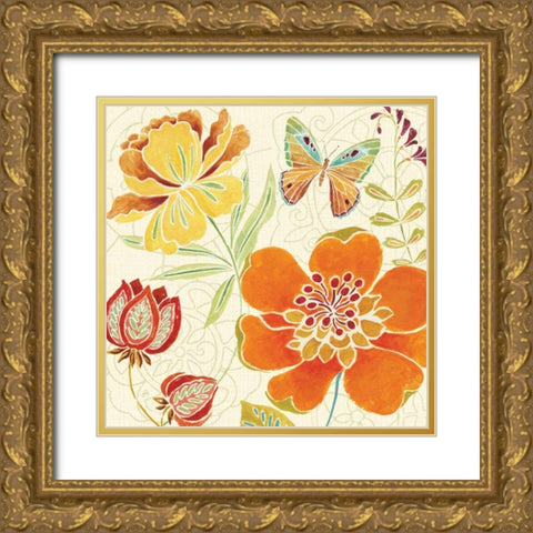 Spice Bouquet  II Gold Ornate Wood Framed Art Print with Double Matting by Brissonnet, Daphne