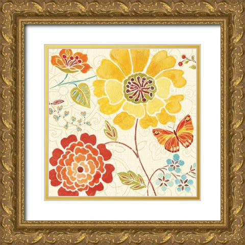 Spice Bouquet  III Gold Ornate Wood Framed Art Print with Double Matting by Brissonnet, Daphne