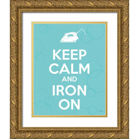 Laundry On II Gold Ornate Wood Framed Art Print with Double Matting by Pela Studio