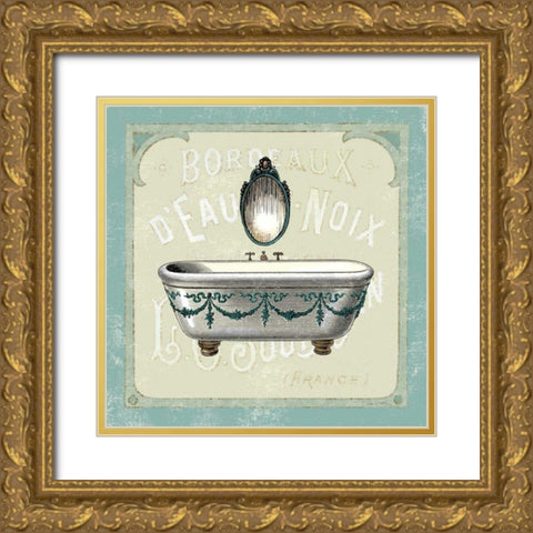 Parisian Bath I Gold Ornate Wood Framed Art Print with Double Matting by Schlabach, Sue