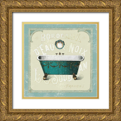 Parisian Bath IV Gold Ornate Wood Framed Art Print with Double Matting by Schlabach, Sue