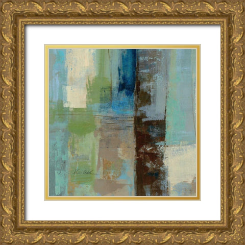 Skylights Square III Gold Ornate Wood Framed Art Print with Double Matting by Vassileva, Silvia