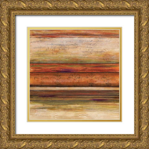 Spectrum II Gold Ornate Wood Framed Art Print with Double Matting by Brey, Michael