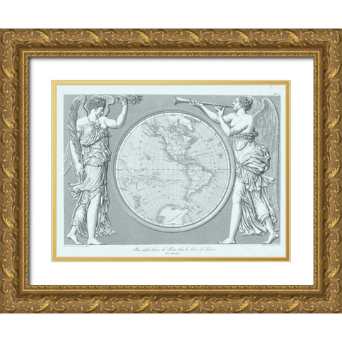 Century Classic II Gold Ornate Wood Framed Art Print with Double Matting by Baltard, Emile