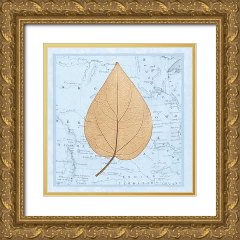 Natures Profile D Gold Ornate Wood Framed Art Print with Double Matting by Bannister, Cory