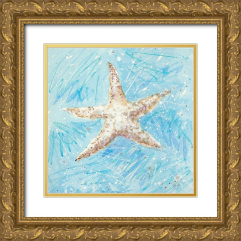 La Mer A Gold Ornate Wood Framed Art Print with Double Matting by Sic, Jerry