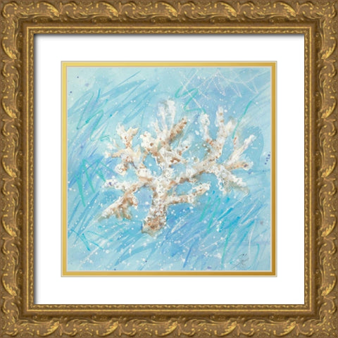 La Mer B Gold Ornate Wood Framed Art Print with Double Matting by Sic, Jerry