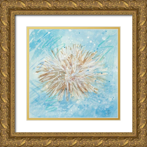 La Mer C Gold Ornate Wood Framed Art Print with Double Matting by Sic, Jerry