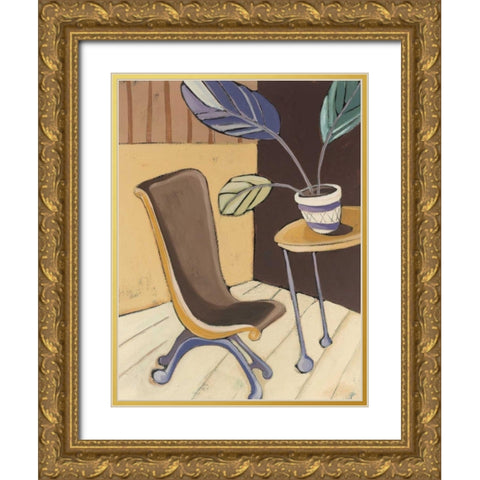 Divine Design I Gold Ornate Wood Framed Art Print with Double Matting by Paschal, Irene