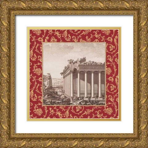 Caravella II Gold Ornate Wood Framed Art Print with Double Matting by Alexander, Zachary