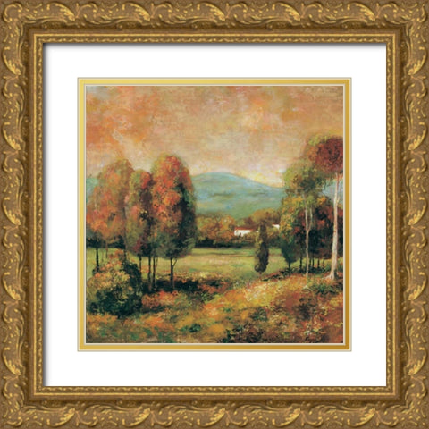 Berkshire Memory II Gold Ornate Wood Framed Art Print with Double Matting by Rogers, Adam