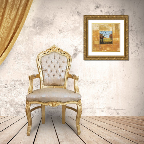 Terranova I Gold Ornate Wood Framed Art Print with Double Matting by Alexander, Zachary