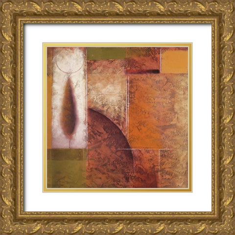 Sympatico I Gold Ornate Wood Framed Art Print with Double Matting by Bannister, Cory