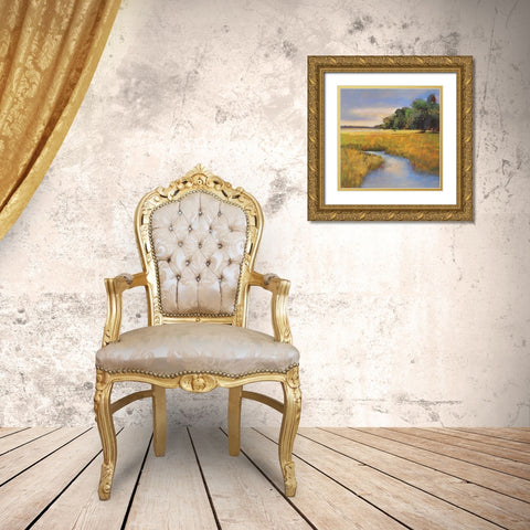 Low Country Landscape II Gold Ornate Wood Framed Art Print with Double Matting by Rogers, Adam