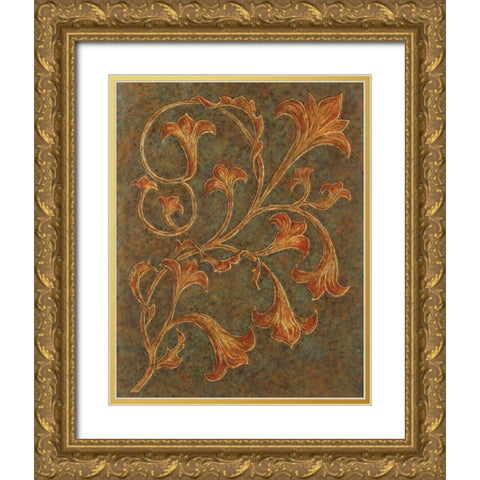 Go for Baroque II Gold Ornate Wood Framed Art Print with Double Matting by Shelby, Judy