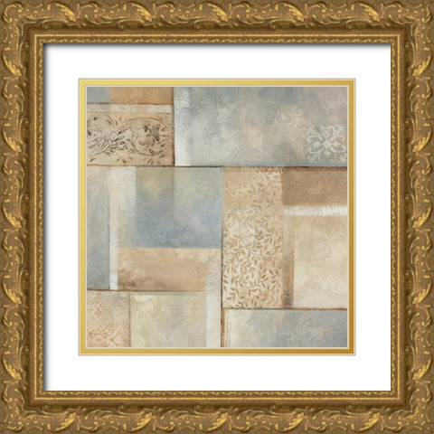 Gramercy Park I Gold Ornate Wood Framed Art Print with Double Matting by King, Michael