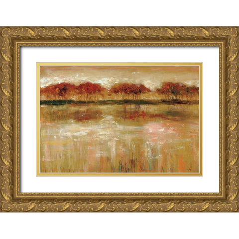 Paxton Cove Gold Ornate Wood Framed Art Print with Double Matting by Roth, Jack