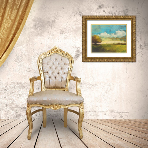 Montauk Morning I Gold Ornate Wood Framed Art Print with Double Matting by Rogers, Adam