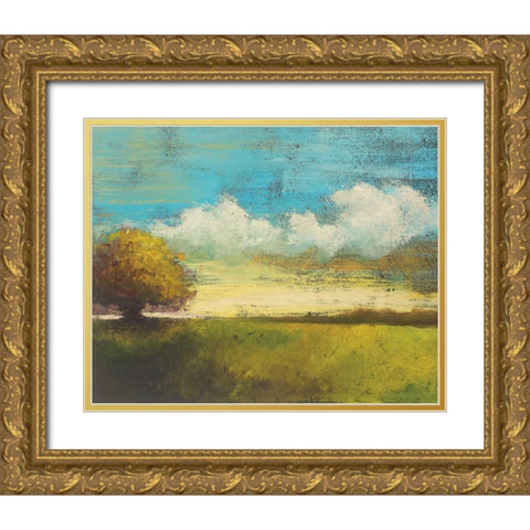 Montauk Morning I Gold Ornate Wood Framed Art Print with Double Matting by Rogers, Adam