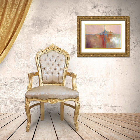 Up Tempo Gold Ornate Wood Framed Art Print with Double Matting by Chilton, Sarah E