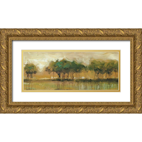Tiverton Panel II Gold Ornate Wood Framed Art Print with Double Matting by Roth, Jack