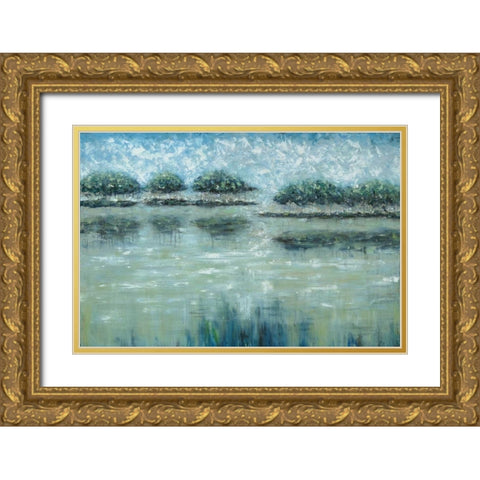 Avery Islands Gold Ornate Wood Framed Art Print with Double Matting by Roth, Jack