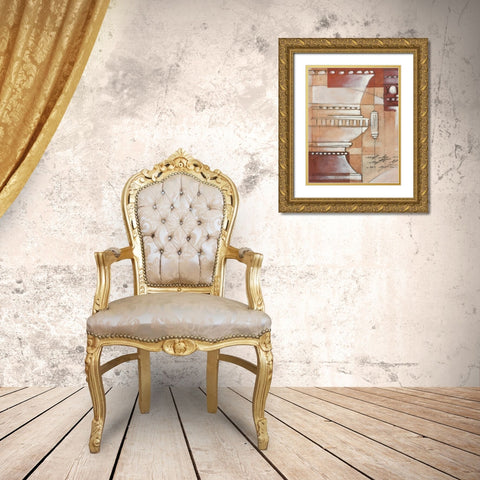 Palatine Drawings I Gold Ornate Wood Framed Art Print with Double Matting by Chilton, Sarah E