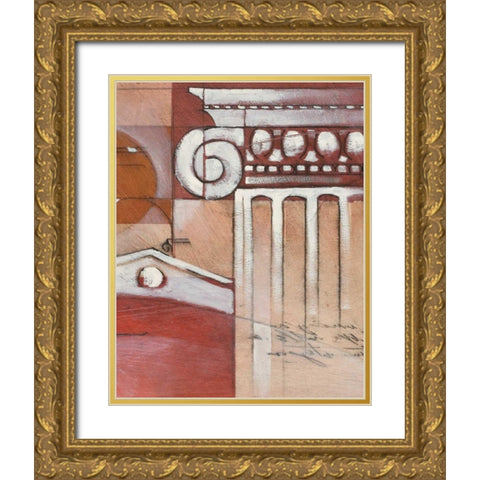 Palatine Drawings II Gold Ornate Wood Framed Art Print with Double Matting by Chilton, Sarah E