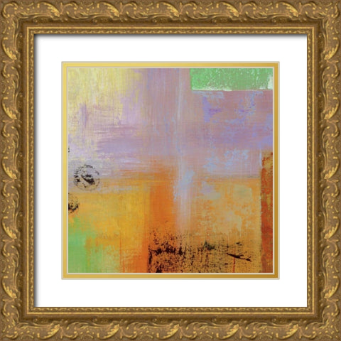 Kalahari Square I Gold Ornate Wood Framed Art Print with Double Matting by Stamer, Hilda