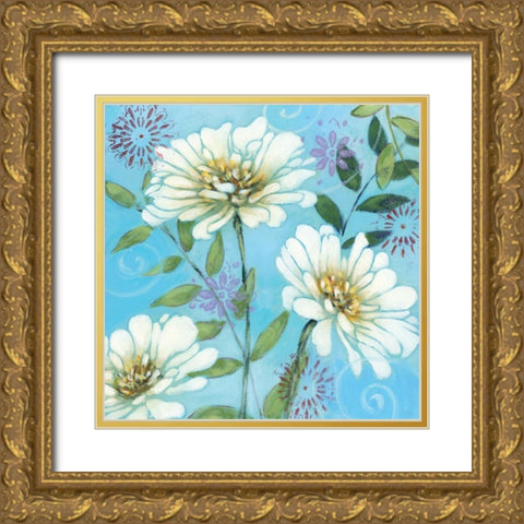 Jaipur II Gold Ornate Wood Framed Art Print with Double Matting by King, Michael