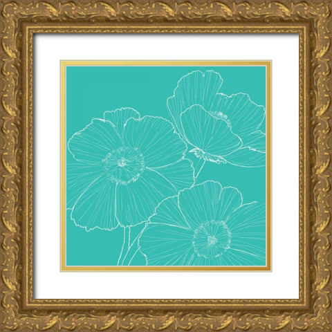 Loft Style Gold Ornate Wood Framed Art Print with Double Matting by Peters, Michelle