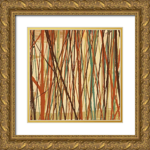 Contempo I Gold Ornate Wood Framed Art Print with Double Matting by Prentice, Susan