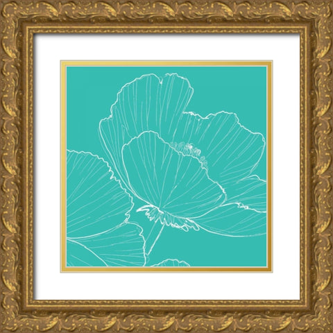 Tribeca Vibe I Gold Ornate Wood Framed Art Print with Double Matting by Peters, Celeste